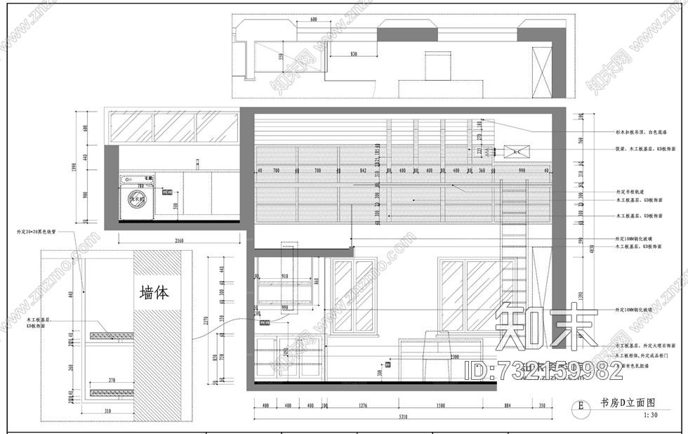 120平方三房2厅色泽鲜艳现代室内装修施工图含完工照片cad施工图下载【ID:732159982】