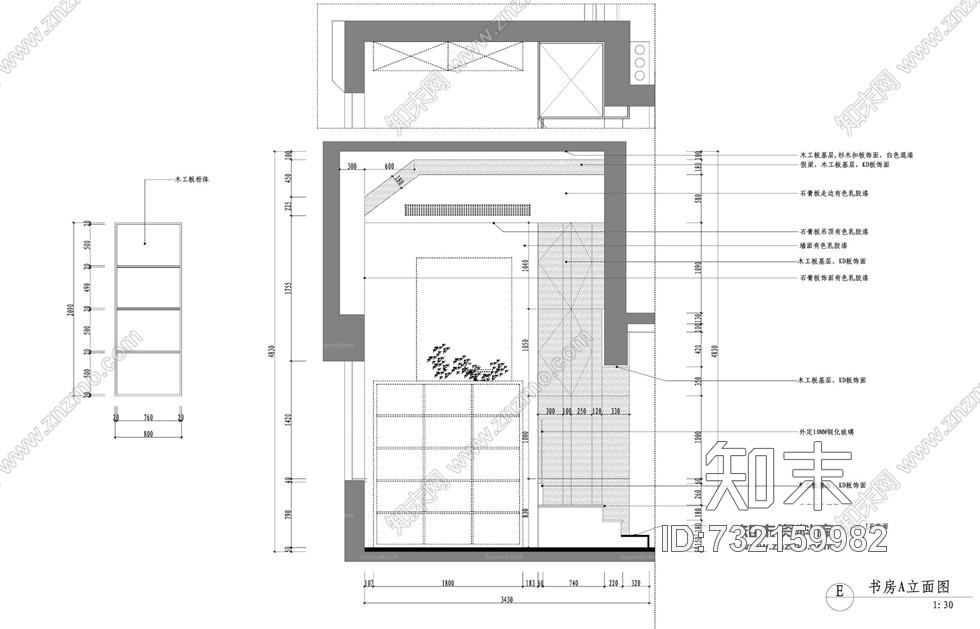 120平方三房2厅色泽鲜艳现代室内装修施工图含完工照片cad施工图下载【ID:732159982】