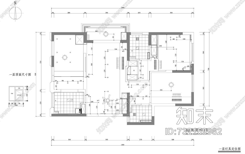 120平方三房2厅色泽鲜艳现代室内装修施工图含完工照片cad施工图下载【ID:732159982】