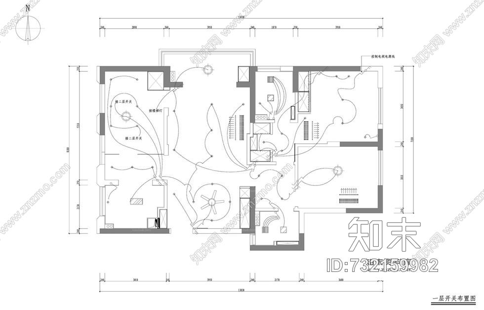 120平方三房2厅色泽鲜艳现代室内装修施工图含完工照片cad施工图下载【ID:732159982】