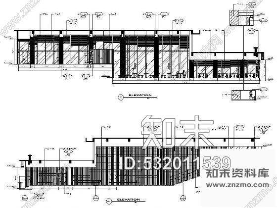 施工图南京国际建筑艺术中心餐饮区施工图含效果cad施工图下载【ID:532011539】