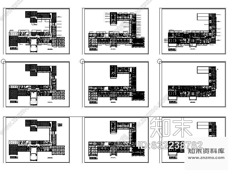 图块/节点某办公楼顶面图cad施工图下载【ID:832238782】