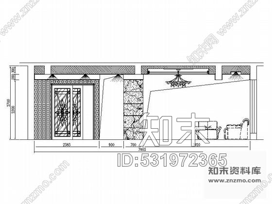 施工图郑州清新田园风一居室复式小别墅室内施工图含效果图cad施工图下载【ID:531972365】