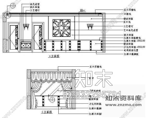 图块/节点KTV包房空间cad施工图下载【ID:832295791】