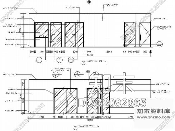 施工图知名酒店前台办公室内设计图cad施工图下载【ID:532092865】