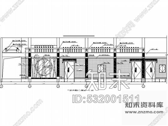 施工图合肥知名商场经典中式餐厅室内设计CAD施工图cad施工图下载【ID:532001511】