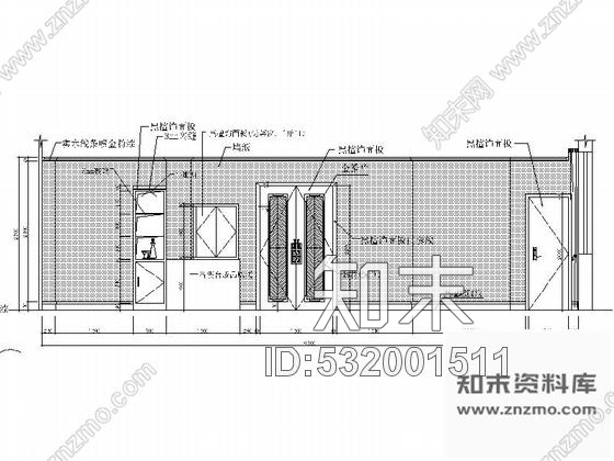 施工图合肥知名商场经典中式餐厅室内设计CAD施工图cad施工图下载【ID:532001511】