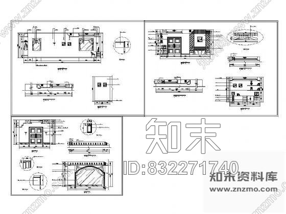 图块/节点豪华别墅女儿房装修详图cad施工图下载【ID:832271740】