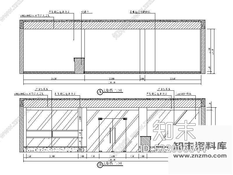 施工图广东某面包房设计图cad施工图下载【ID:532003544】