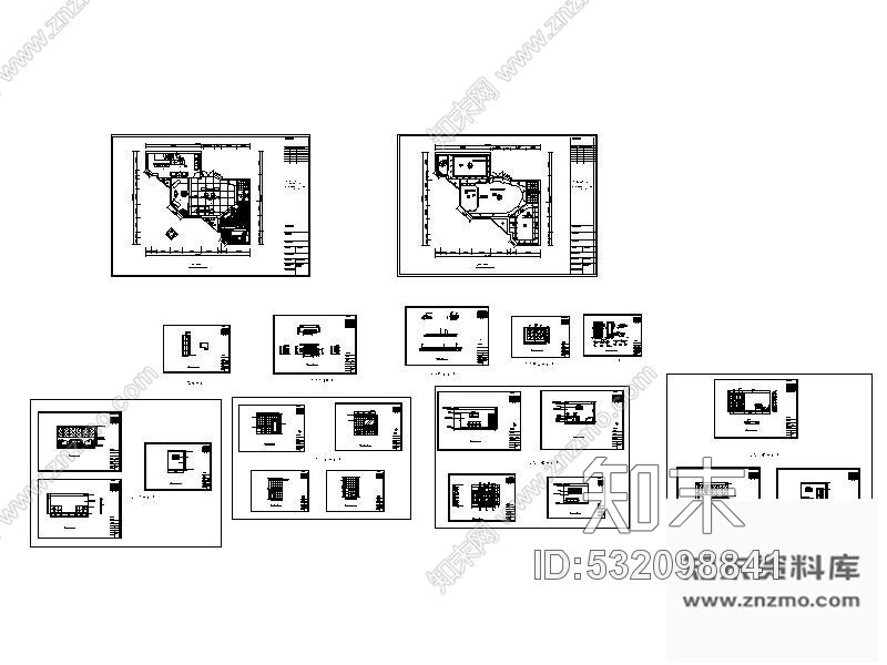 施工图南京某装饰公司办公空间装修图cad施工图下载【ID:532098841】