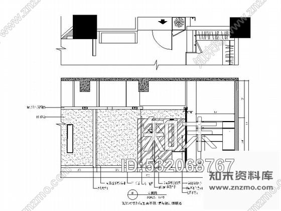 施工图尖端时尚流线型美发店室内施工图含高清效果图cad施工图下载【ID:532068767】