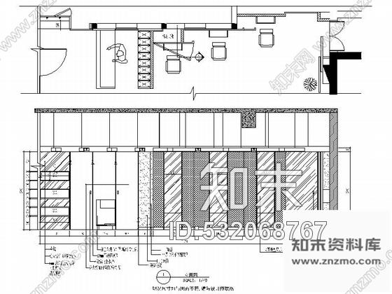 施工图尖端时尚流线型美发店室内施工图含高清效果图cad施工图下载【ID:532068767】