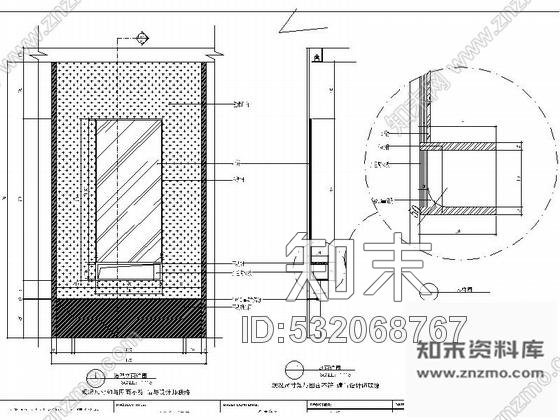 施工图尖端时尚流线型美发店室内施工图含高清效果图cad施工图下载【ID:532068767】