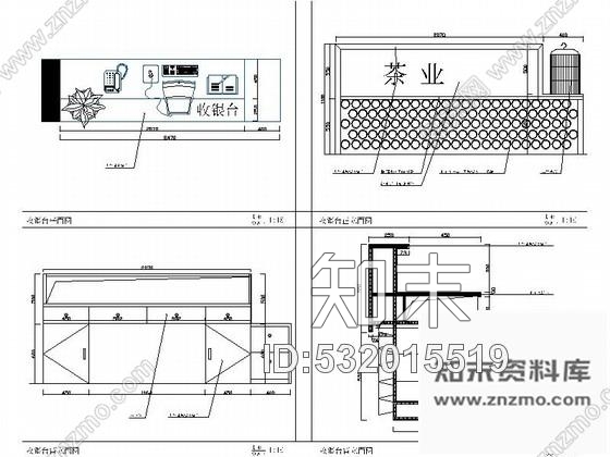 施工图陕西经典中式特色茶楼装修室内设计图含效果cad施工图下载【ID:532015519】