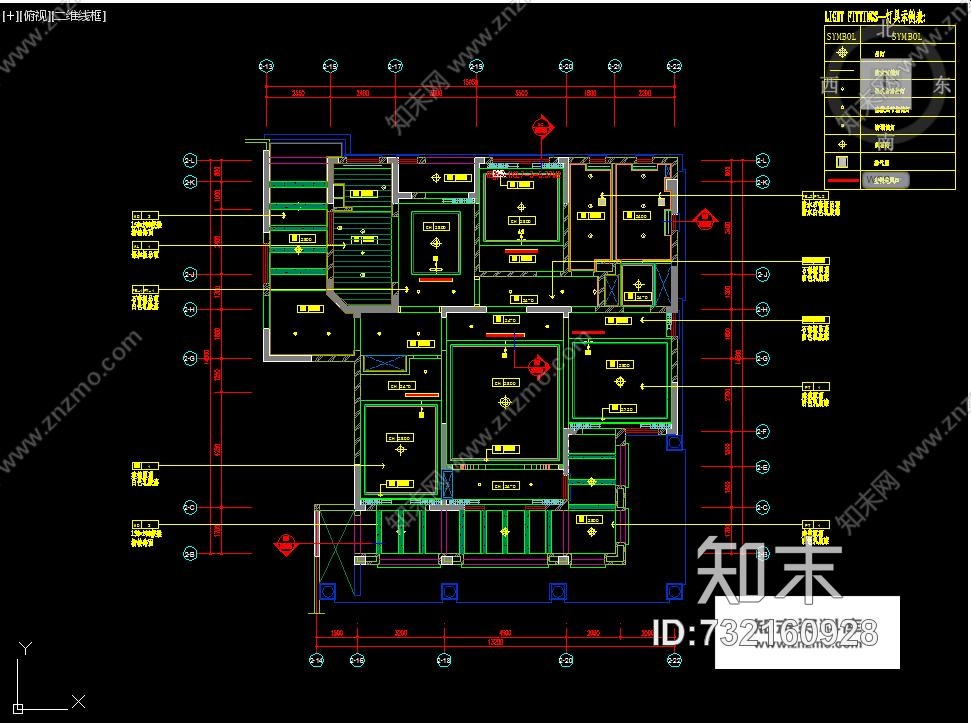 金螳螂--都市花园七期200平方3房样板房室内装修施工图cad施工图下载【ID:732160928】