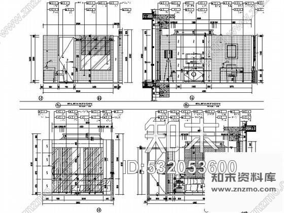 施工图公寓式酒店客房装修图Ⅲcad施工图下载【ID:532053600】