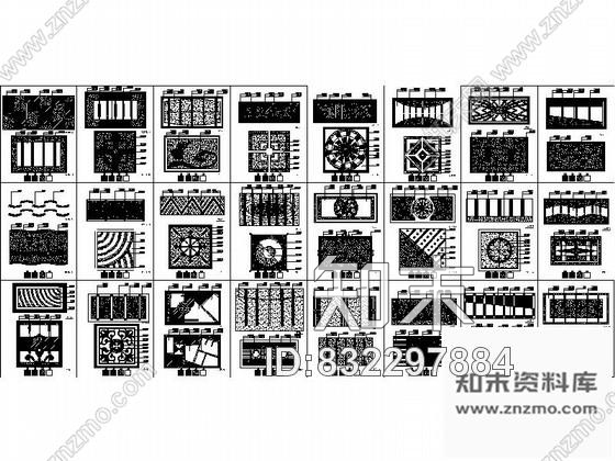 图块/节点大理石地面拼花图集施工图下载【ID:832297884】