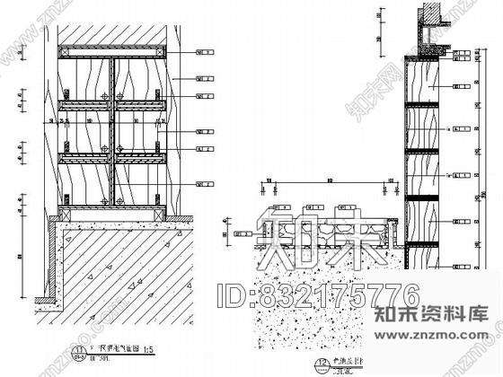 图块/节点红酒会所VIP区酒柜详图cad施工图下载【ID:832175776】