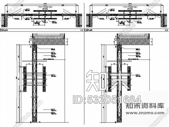 施工图北京连锁酒店宴会厅室内装修图cad施工图下载【ID:532051684】