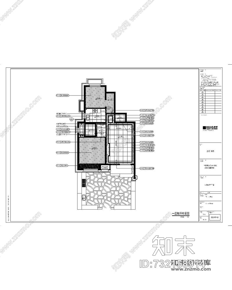 葛亚曦+牧笛上海绿地启东三期DS2户型样板间施工图下载【ID:732158914】