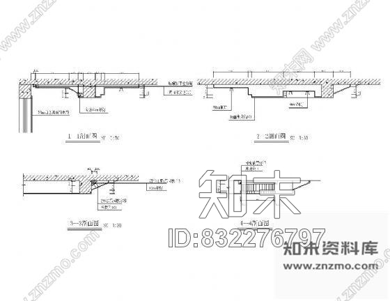 图块/节点家装吊顶详图施工图下载【ID:832276797】