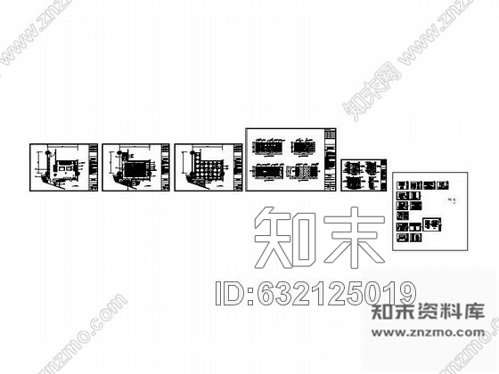 施工图时尚KTV大包厢室内装修设计图cad施工图下载【ID:632125019】