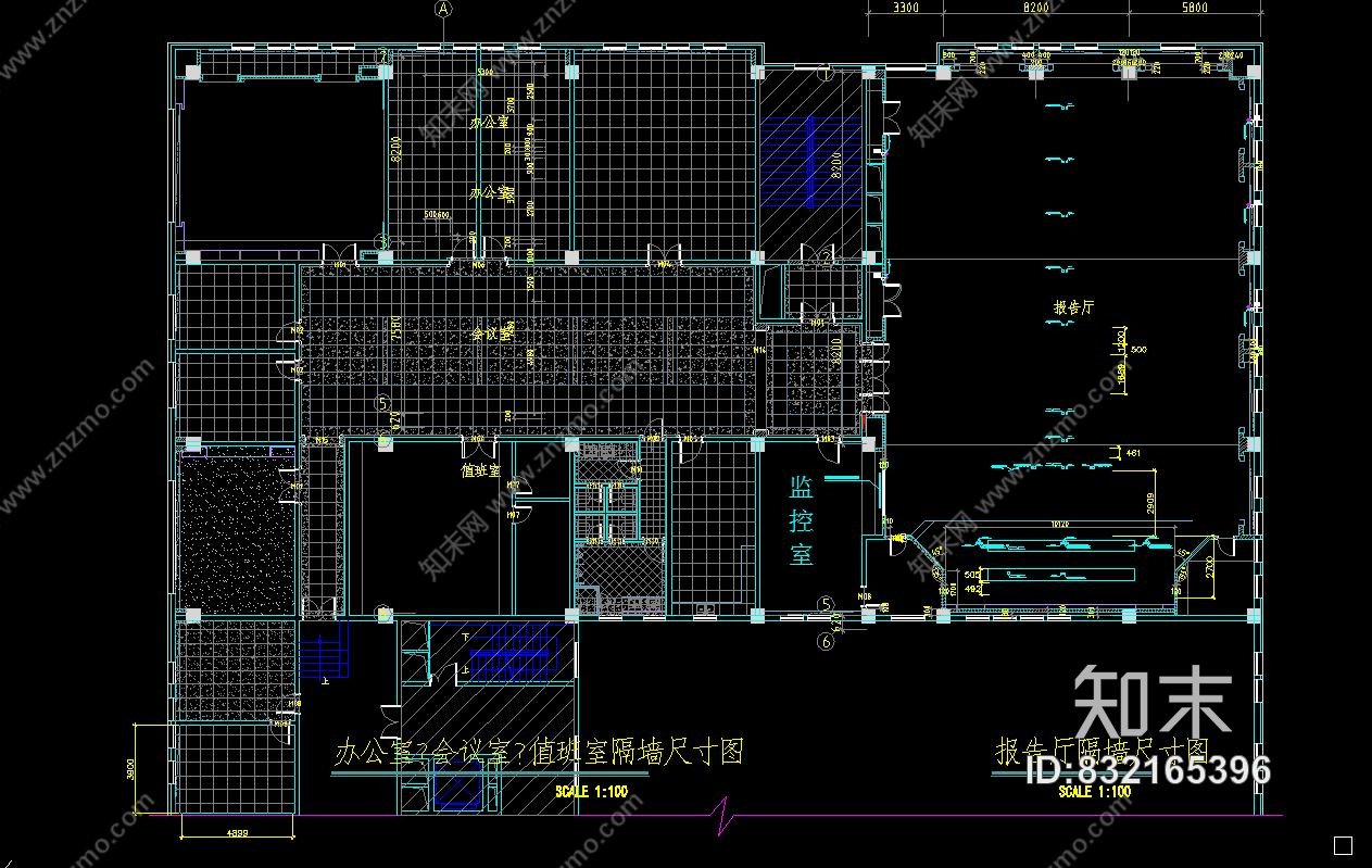 工装CAD施工图丨会议室+报告厅电气系统图+设备布置图cad施工图下载【ID:832165396】