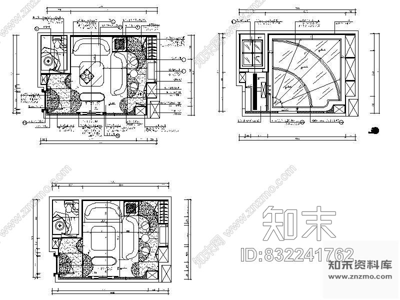 图块/节点KTV俱乐部VIP房平面图cad施工图下载【ID:832241762】