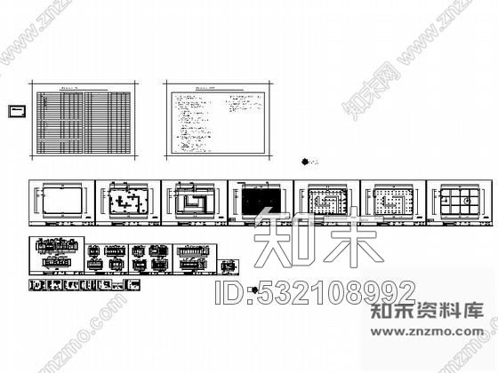 施工图陕西汉文化会展室内设计装修图cad施工图下载【ID:532108992】