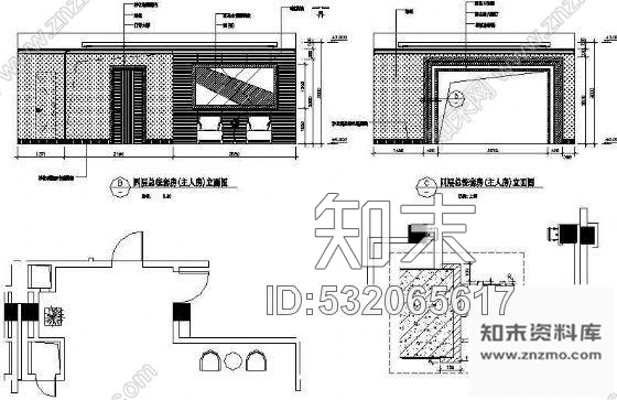 施工图某酒店总统套房装修图cad施工图下载【ID:532065617】