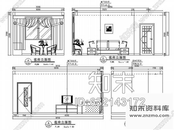 施工图武汉先进现代电子科技公司职工公寓装修图cad施工图下载【ID:632143172】