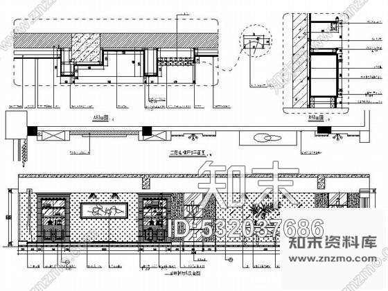 施工图成都奢华假日酒店电梯厅装修施工图含效果cad施工图下载【ID:532037686】