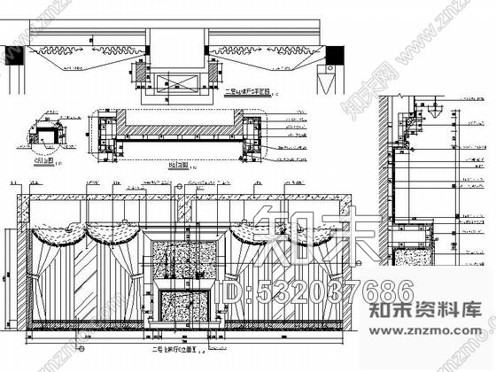 施工图成都奢华假日酒店电梯厅装修施工图含效果cad施工图下载【ID:532037686】