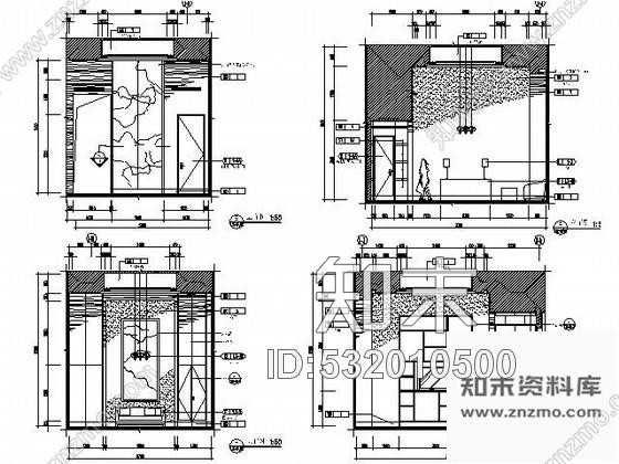 施工图五星酒店中餐小包间施工图cad施工图下载【ID:532010500】