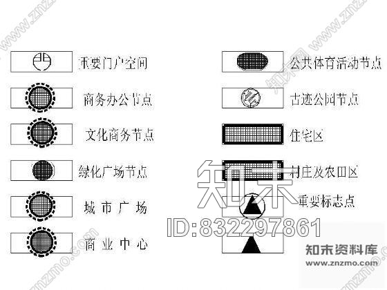 CAD图例使用大全cad施工图下载【ID:832297861】