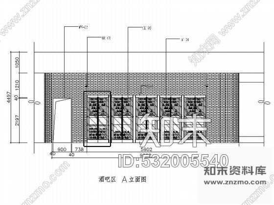 施工图江苏某现代西餐厅室内精装修设计施工图含实景cad施工图下载【ID:532005540】