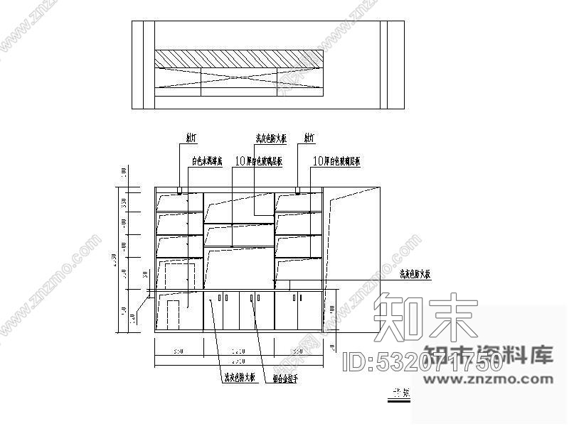 施工图某茶叶专卖店装修图cad施工图下载【ID:532071750】