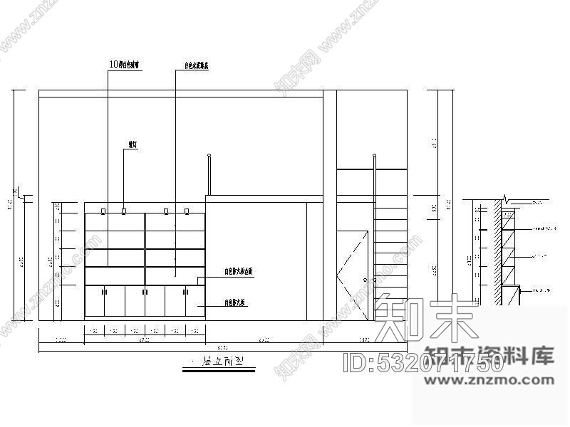 施工图某茶叶专卖店装修图cad施工图下载【ID:532071750】