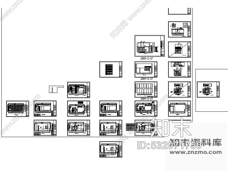 施工图某茶叶专卖店装修图cad施工图下载【ID:532071750】