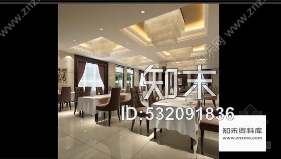 施工图某高速公路服务区综合楼大餐厅装修施工图含效果cad施工图下载【ID:532091836】