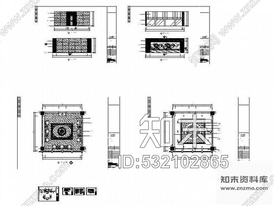 施工图镇长接待室装修图cad施工图下载【ID:532102865】