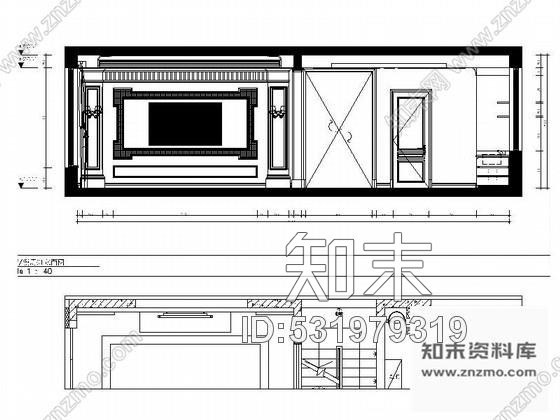 施工图吉林唯一纯墅区简欧风格三层双拼别墅装修施工图含效果cad施工图下载【ID:531979319】