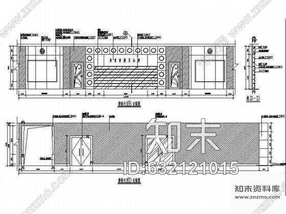 施工图会所接待厅装修图cad施工图下载【ID:632121015】