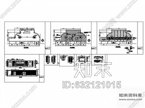 施工图会所接待厅装修图cad施工图下载【ID:632121015】