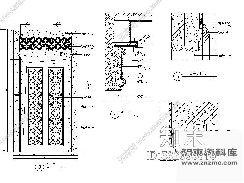 施工图成都某客房电梯厅室内装修图含效果cad施工图下载【ID:532056616】