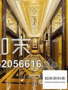 施工图成都某客房电梯厅室内装修图含效果cad施工图下载【ID:532056616】