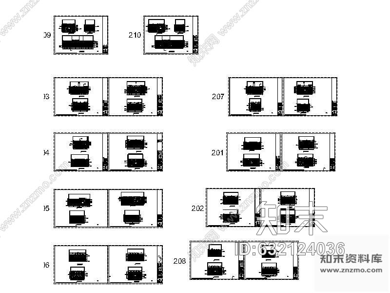 施工图南京某KTV设计装修图cad施工图下载【ID:632124036】