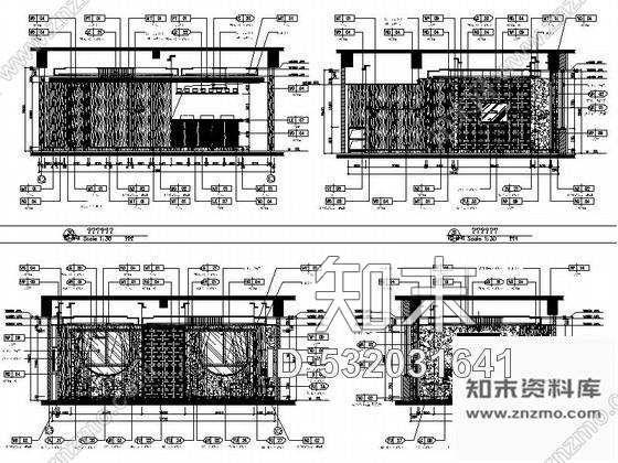 施工图陕西五星级酒店典雅新中式风格总裁套房装修施工图含效果cad施工图下载【ID:532031641】