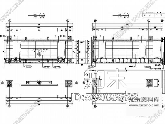 施工图现代办公楼董事会会议室装修图含效果cad施工图下载【ID:532093822】