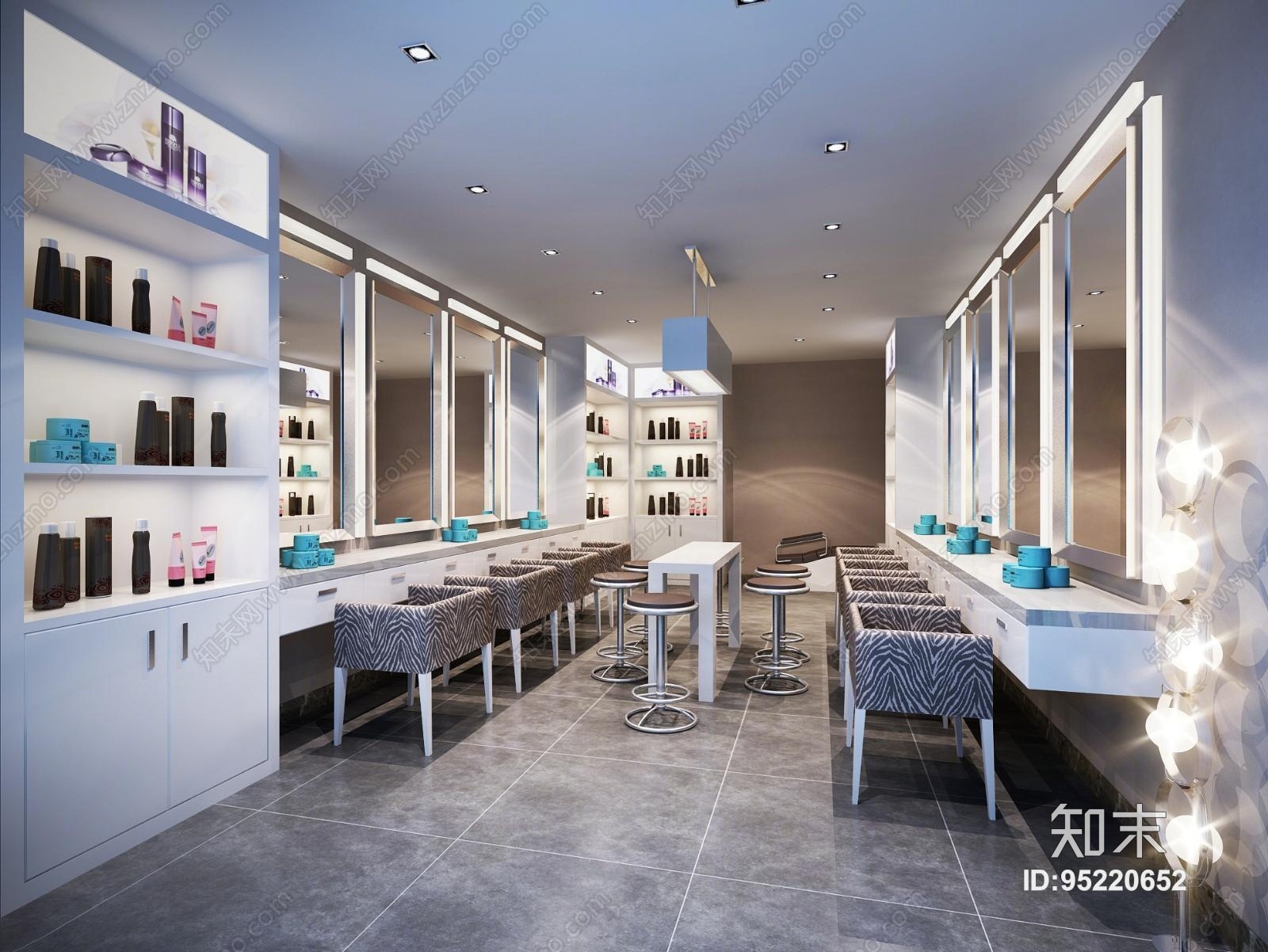 现代化妆间3D模型【ID:95220652】
